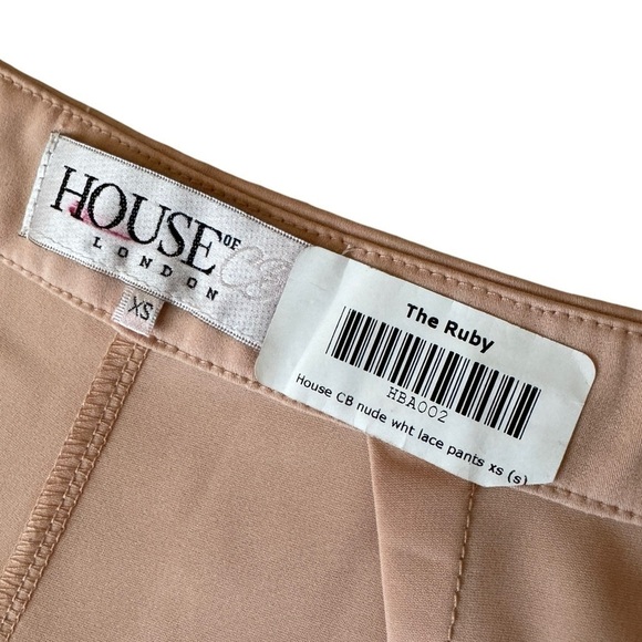 House of CB London Clarice Lace Pants, Nude, Size XS - Picture 11 of 12
